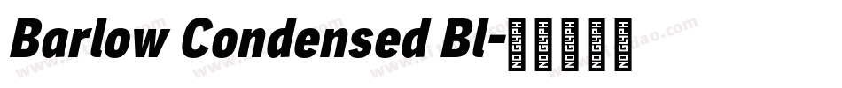 Barlow Condensed Bl字体转换